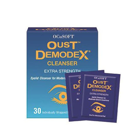 OCuSOFT Oust Demodex Cleanser Pre-Moistened Pads-OCuSOFT-theOPTOMETRIST